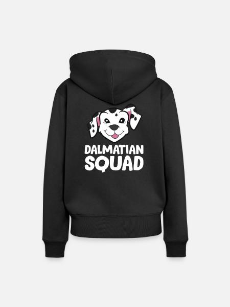 Dalmatiner - Dalmatian Squad - Frauen Premium Bio Hoodie - Schwarz