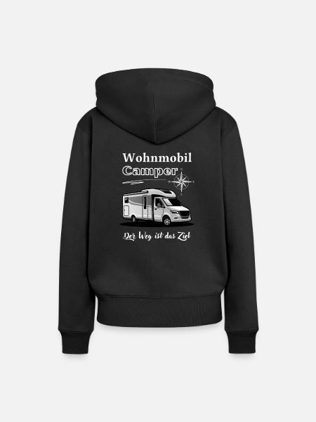 Wohnmobil Camper-Wohnmobil Spruch und Motiv - Frauen Premium Bio Hoodie - Schwarz