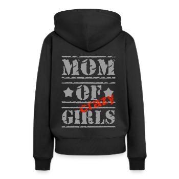 Mutter Töchter Mama Tochter Fun Muttertag Geschenk - Frauen Premium Bio Hoodie - Schwarz - Hinten - Julia (174cm)