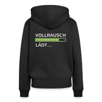 Alkohol Bier saufen betrunken Party feiern Sauf - Frauen Premium Bio Hoodie - Schwarz - Hinten - Julia (174cm)