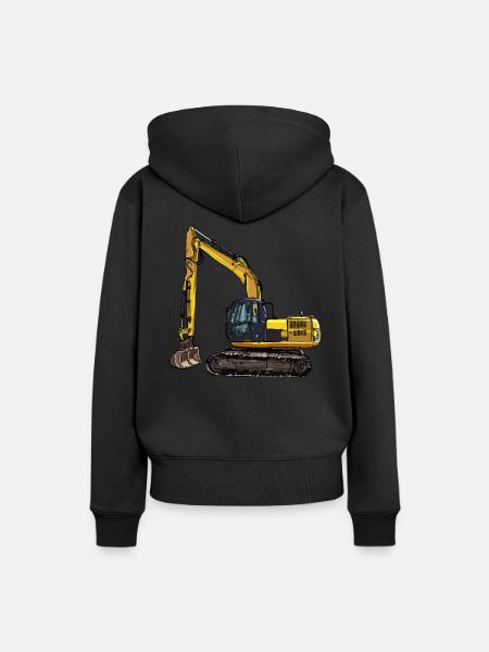 Bagger Geschenk Geschenkidee - Frauen Premium Bio Hoodie - Schwarz