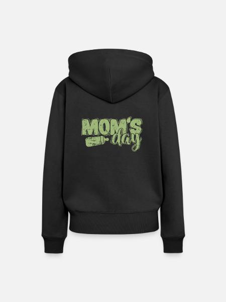Mom's Day Mami Mutter - Frauen Premium Bio Hoodie - Schwarz