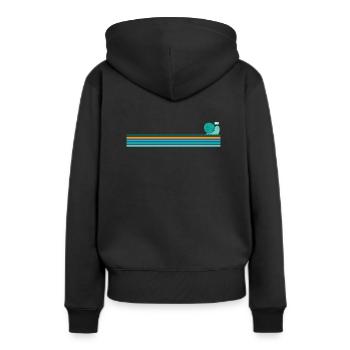 Animal visqueux d’escargot dans la nature - Sweat à capuche Premium bio Femme - noir - Dos - Julia (174cm)