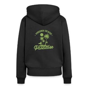 Virginia Beach Paradise Virginia Stadt in den USA - Frauen Premium Bio Hoodie - Schwarz - Hinten - Julia (174cm)