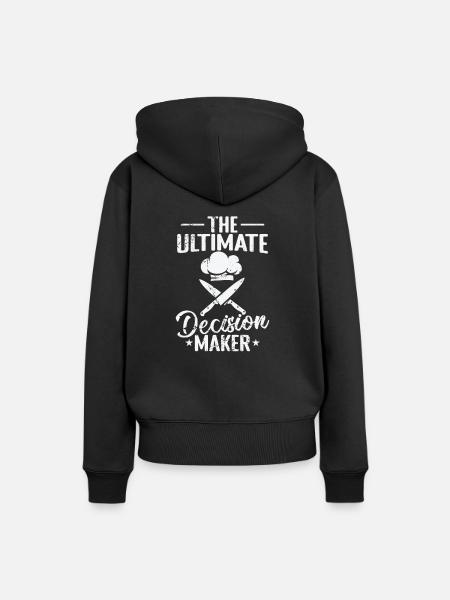 The Ultimate Decision Maker - Frauen Premium Bio Hoodie - Schwarz