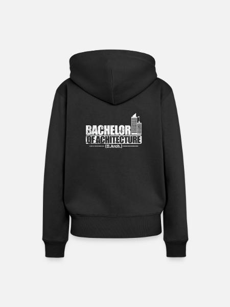Bachelor of Architecture Baukunst - Frauen Premium Bio Hoodie - Schwarz