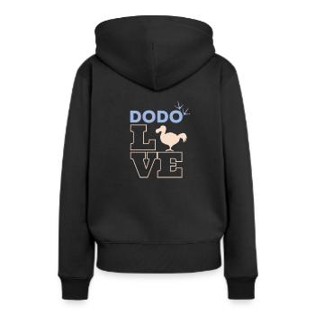 populaire Dodo Love - Sweat à capuche Premium bio Femme - noir - Dos - Julia (174cm)