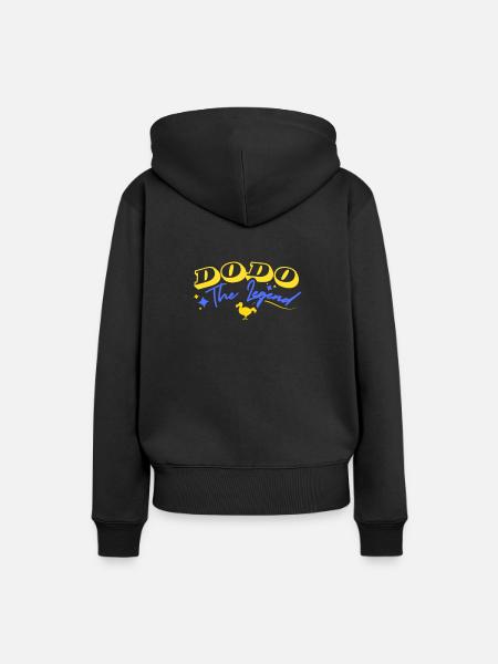 Dodo The Legend - Frauen Premium Bio Hoodie - Schwarz