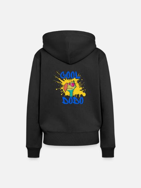 cool Dodo - Frauen Premium Bio Hoodie - Schwarz