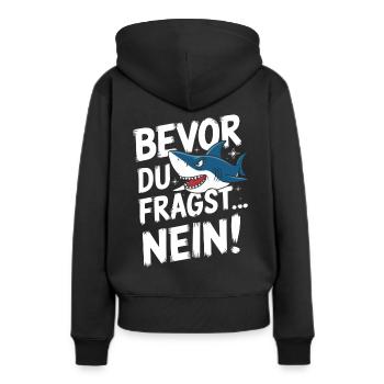 Requin Requin Requins Requin - Sweat à capuche Premium bio Femme - noir - Dos - Julia (174cm)