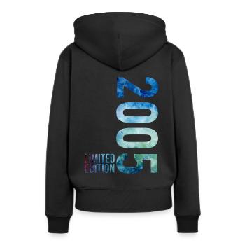 18. Geburtstag Junge Mädchen 18 Jahre 2005 - Frauen Premium Bio Hoodie - Schwarz - Hinten - Julia (174cm)