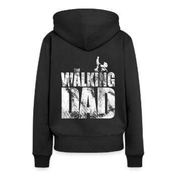 Walking Dad - Funny Sayings, cadeau pour les pères - Sweat à capuche Premium bio Femme - noir - Dos - Julia (174cm)