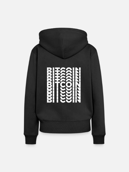 BITCOIN - Frauen Premium Bio Hoodie - Schwarz