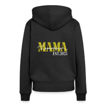 Mama Löwenherz 2025 Beste Mama Geschenk - Frauen Premium Bio Hoodie - Schwarz - Hinten - Julia (174cm)