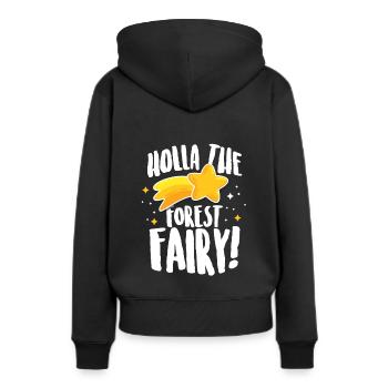 Lustiger Denglisch Spruch Denglisch Sprüche - Frauen Premium Bio Hoodie - Schwarz - Hinten - Julia (174cm)