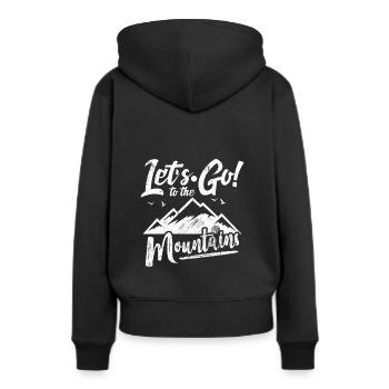marche - Sweat à capuche Premium bio Femme - noir - Dos - Julia (174cm)