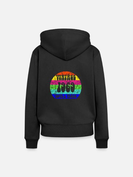 Vintage 1969 Hippie Peace Baujahr Jahrgang Geboren - Ekologisk premiumluvtröja dam - svart