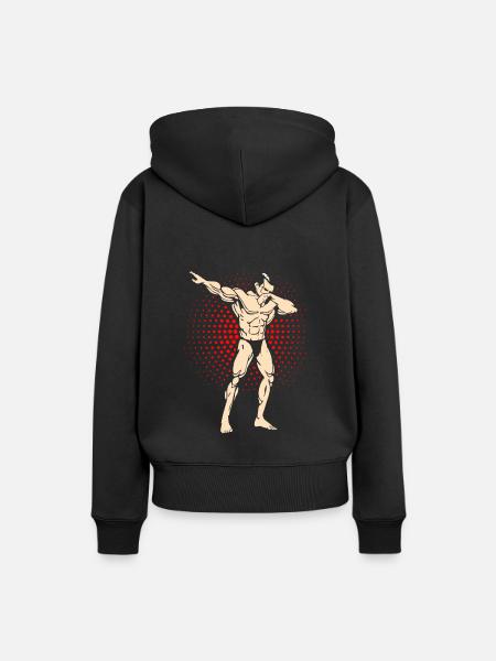 Bodybuilder Bodybuilder Bodybuilder Bodybuilder - Frauen Premium Bio Hoodie - Schwarz
