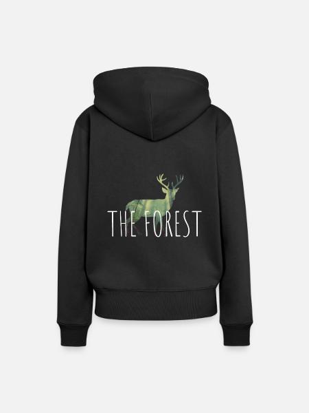 The Forest - Frauen Premium Bio Hoodie - Schwarz