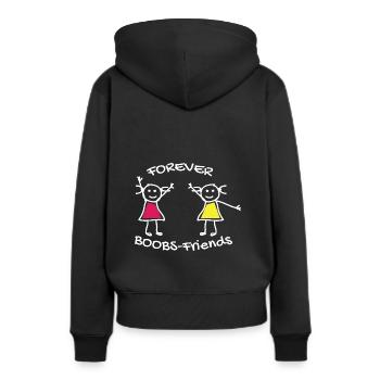 Lustiger Denglisch Spruch Denglisch Sprüche - Frauen Premium Bio Hoodie - Schwarz - Hinten - Julia (174cm)