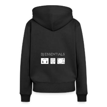 DJ Djing Gift Deejay Disc Jockey DJ Deejay - Sweat à capuche Premium bio Femme - noir - Dos - Julia (174cm)
