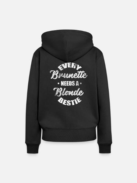 Chaque Meilleur Blonde Bestie Bestfriend Best Frien - Sweat à capuche Premium bio Femme - noir
