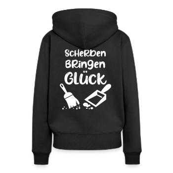 Polterabend Cadeau de rengaine - Sweat à capuche Premium bio Femme - noir - Dos - Julia (174cm)