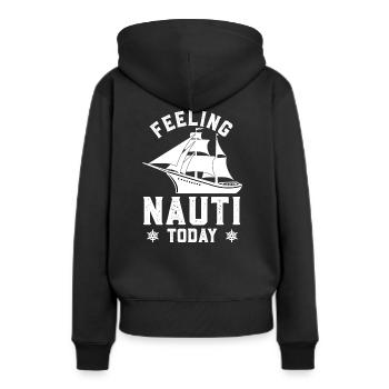 Croisière amusante Croisière Croisières - Sweat à capuche Premium bio Femme - noir - Dos - Julia (174cm)