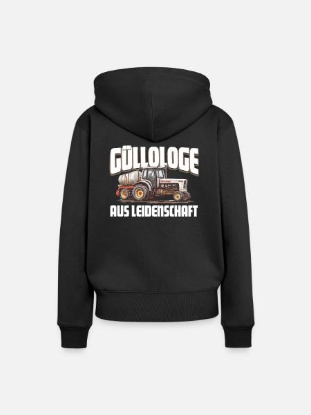 Landwirt Gülle - Frauen Premium Bio Hoodie - Schwarz