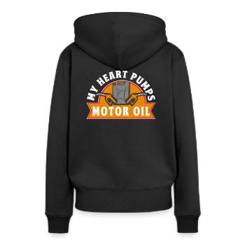 Mécanicien automobile Mécatronicien automobile Mécanicien - Sweat à capuche Premium bio Femme - noir - Dos - Julia (174cm)
