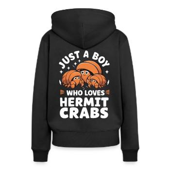 Crabe Crabe Crabe Crabe Crabe Crabe - Sweat à capuche Premium bio Femme - noir - Dos - Julia (174cm)