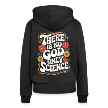 Atheismus Atheist Anti-Religion Agnostiker - Frauen Premium Bio Hoodie - Schwarz - Hinten - Julia (174cm)