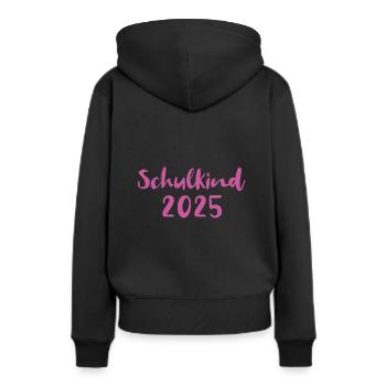 Écolier 2025 - Sweat à capuche Premium bio Femme - noir - Dos - Julia (174cm)