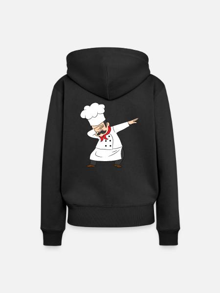 Koch, Küchenchef, Chefkoch, Pizzabäcker, Dab - Frauen Premium Bio Hoodie - Schwarz