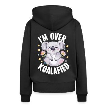 Koala Koala Koala Ours Koala Animal - Sweat à capuche Premium bio Femme - noir - Dos - Julia (174cm)