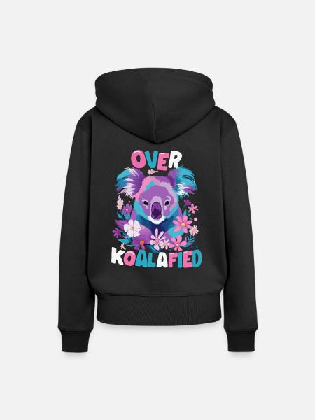 Koala Koalas Koalabär Tier - Frauen Premium Bio Hoodie - Schwarz