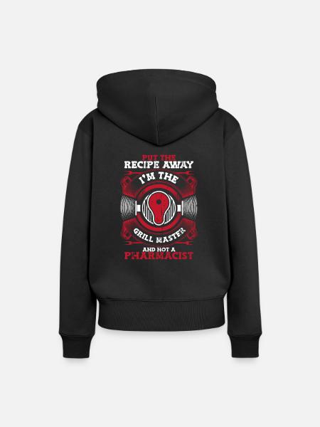 Grill Grillen Griller BBQ Barbecue - Frauen Premium Bio Hoodie - Schwarz