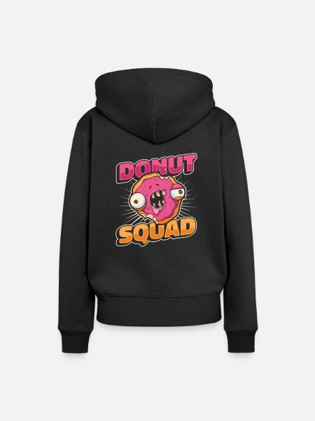 Donut Donuts Süßigkeiten Bagel - Frauen Premium Bio Hoodie - Schwarz