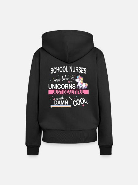 Schulkrankenschwester Gesundheitswesen Schulkranke - Frauen Premium Bio Hoodie - Schwarz