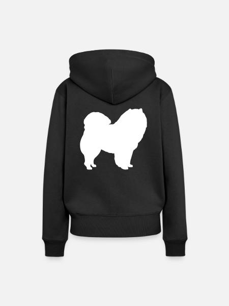 Chow Chow - Frauen Premium Bio Hoodie - Schwarz