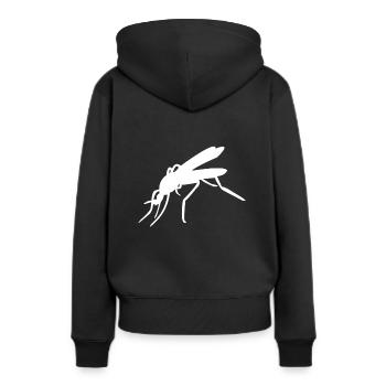 Silhouette de moustiques de moustiques - Sweat à capuche Premium bio Femme - noir - Dos - Julia (174cm)