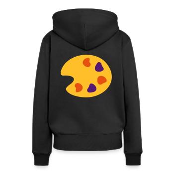 Peintre peintre - Sweat à capuche Premium bio Femme - noir - Dos - Julia (174cm)