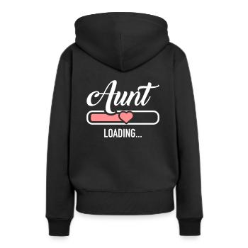 tante - Sweat à capuche Premium bio Femme - noir - Dos - Julia (174cm)
