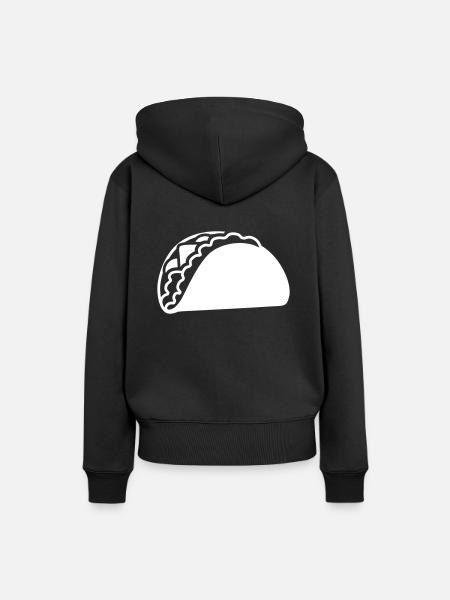 Taco - Frauen Premium Bio Hoodie - Schwarz