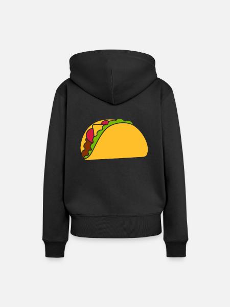 Taco - Frauen Premium Bio Hoodie - Schwarz