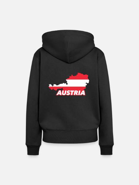 Austria - Women’s Premium Organic Hoodie - black