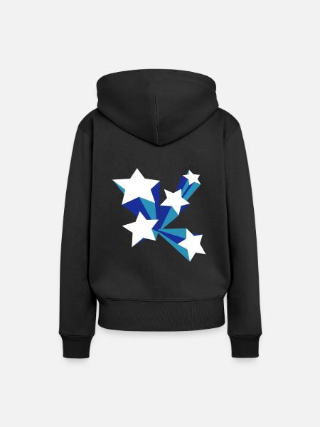 Sterne 3D - Frauen Premium Bio Hoodie -