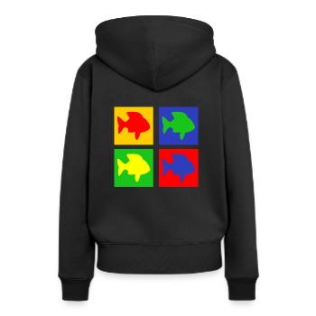 Pisces - Women’s Premium Organic Hoodie - black - Back - Julia (174cm)