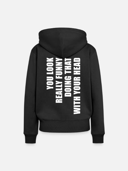 Verdrehte Phrase - Frauen Premium Bio Hoodie - Schwarz