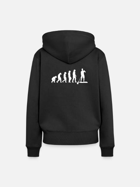 Stand Up Paddel - Frauen Premium Bio Hoodie - Schwarz